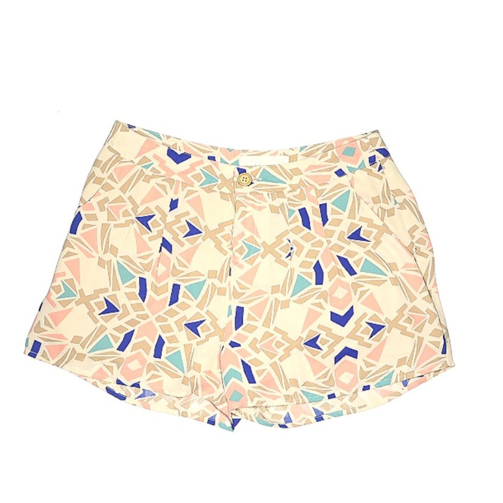 b.p. Collection Chiffon Geometric Shape Shorts